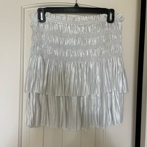 SMALL Current Air Pleated Tiered Mini skirt